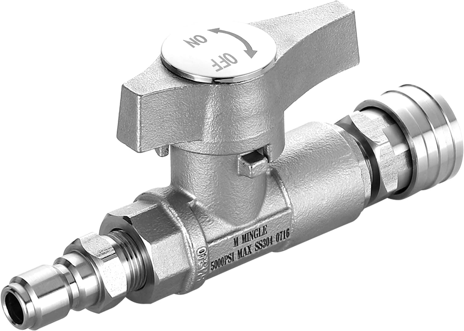 M MINGLE Ball Valve with Quick Connect Attachments