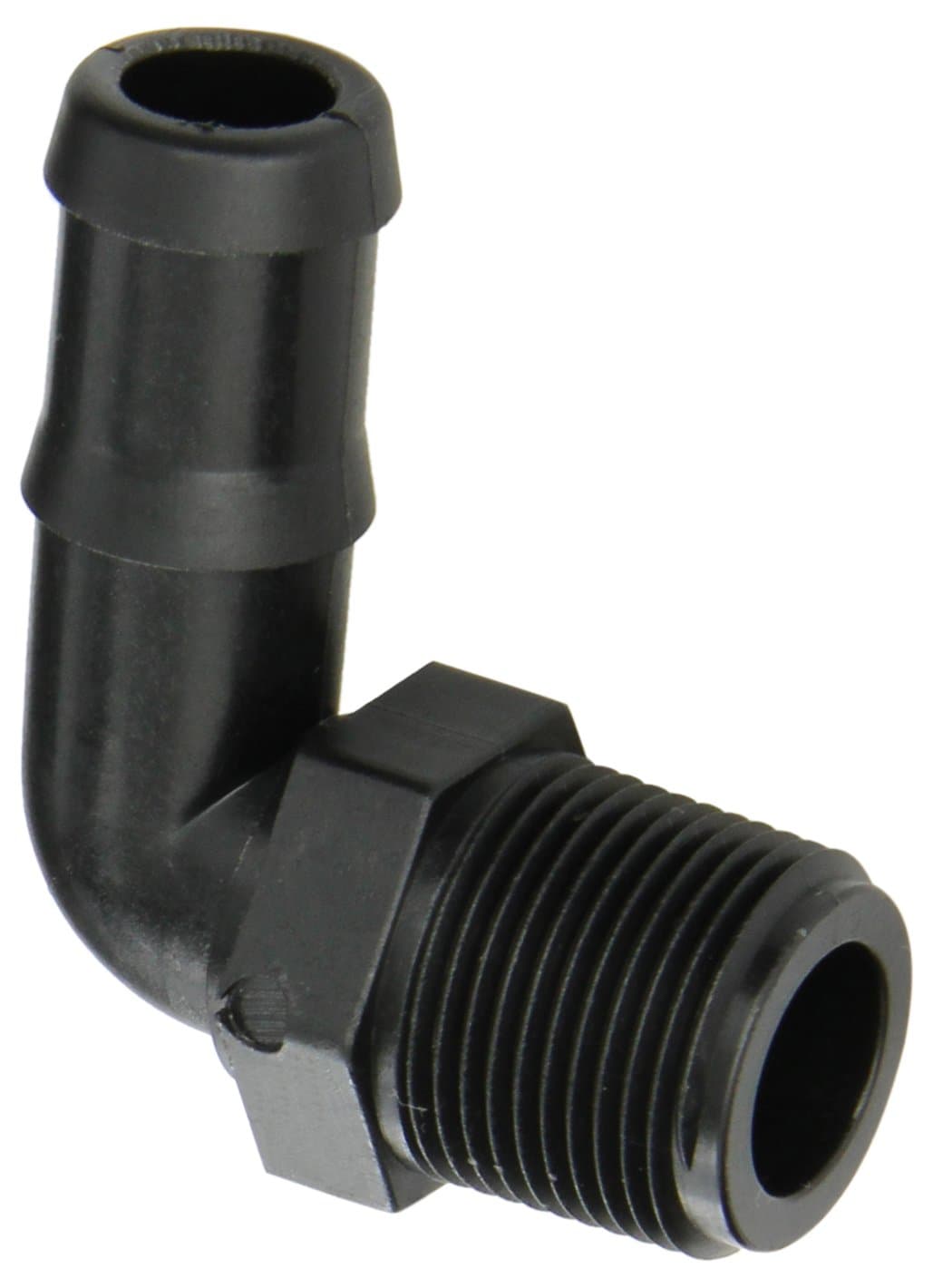 3/4 inch male NPT to 3/4 inch barb 90 degree banjo fitting