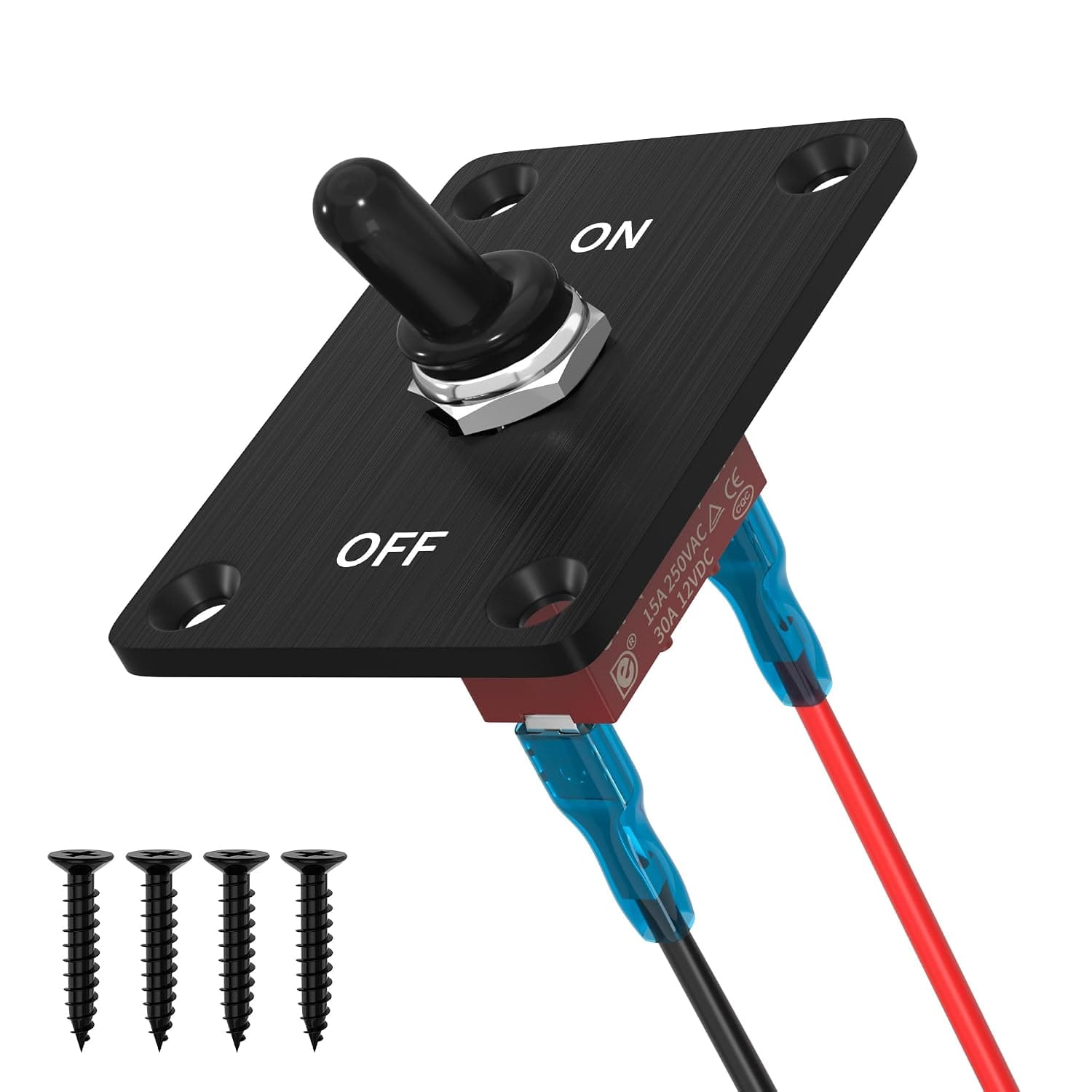 12V on/off toggle switch panel for a battery box